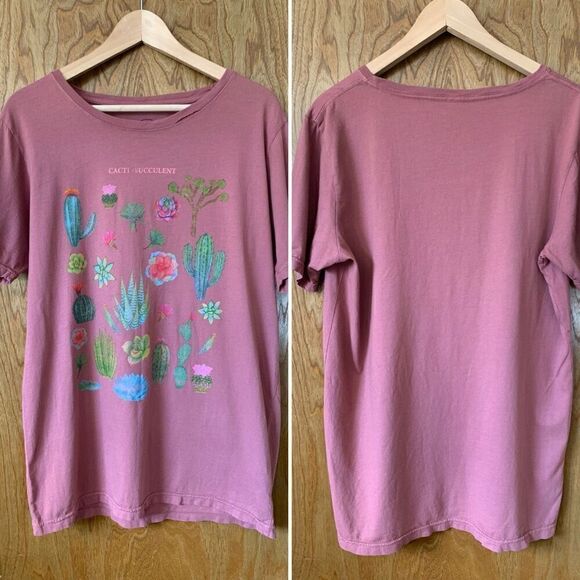 Project Karma Cacti Succulent T-Shirt Terracotta Size L - Picture 10 of 10
